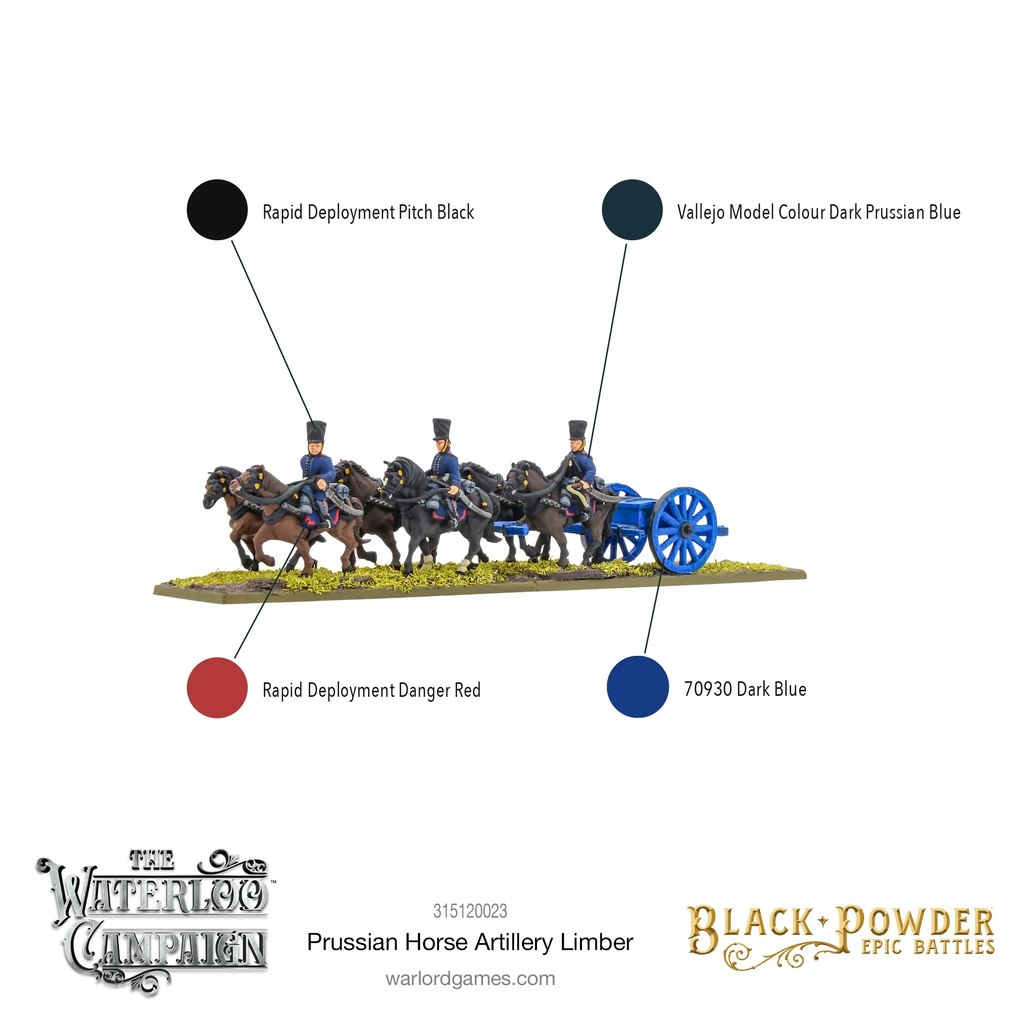 BP Epic Battles: Waterloo - Prussian Horse Artillery Limber - Image 2