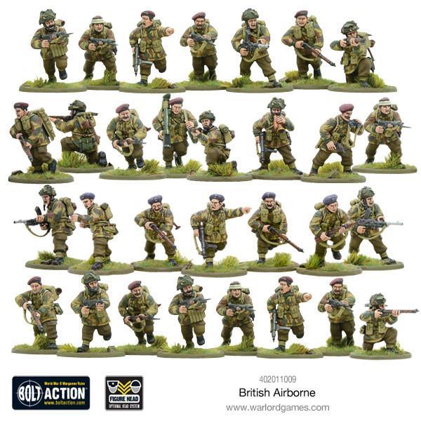 British Airborne WWII Allied Paratroopers (plastic) - Image 2