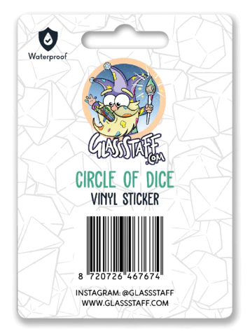 Circle of Dice Sticker - Image 3