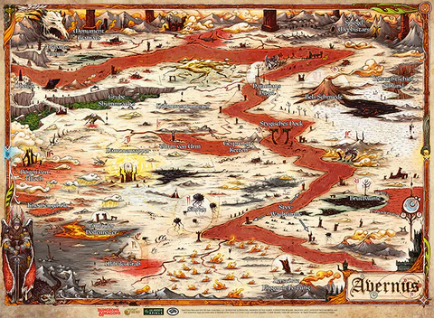 D&D Landkarte Avernus