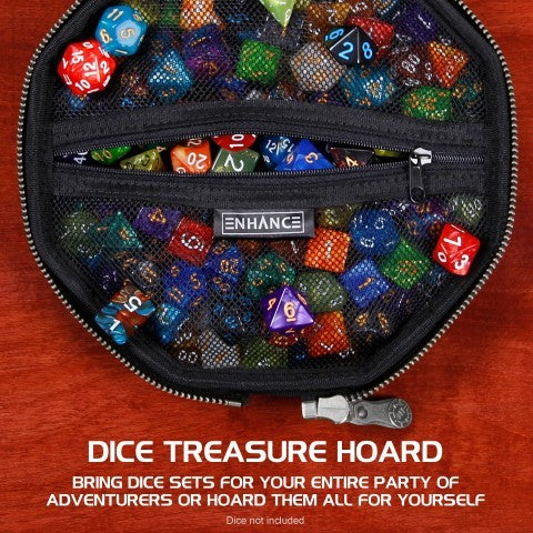 ENHANCE DnD Dice Tray and Dice Case(Dragon Blue) - Image 3