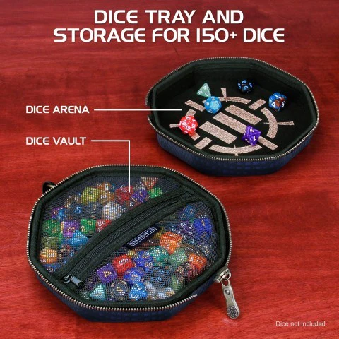 ENHANCE DnD Dice Tray and Dice Case(Dragon Blue) - Image 4