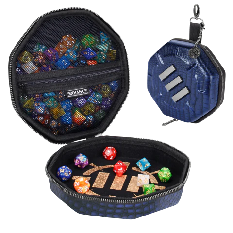 ENHANCE DnD Dice Tray and Dice Case(Dragon Blue) - Image 5