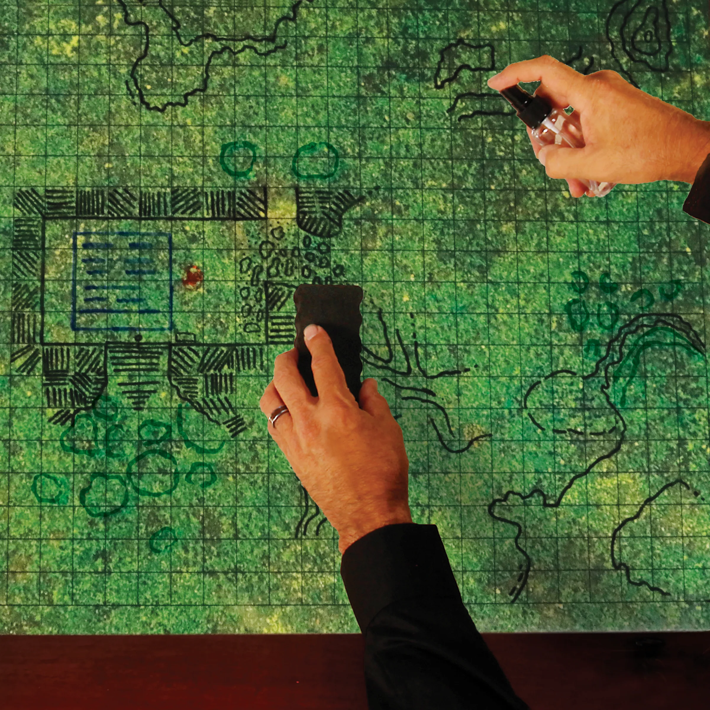 ENHANCE - RPG Grid Mat: Grass - Image 2