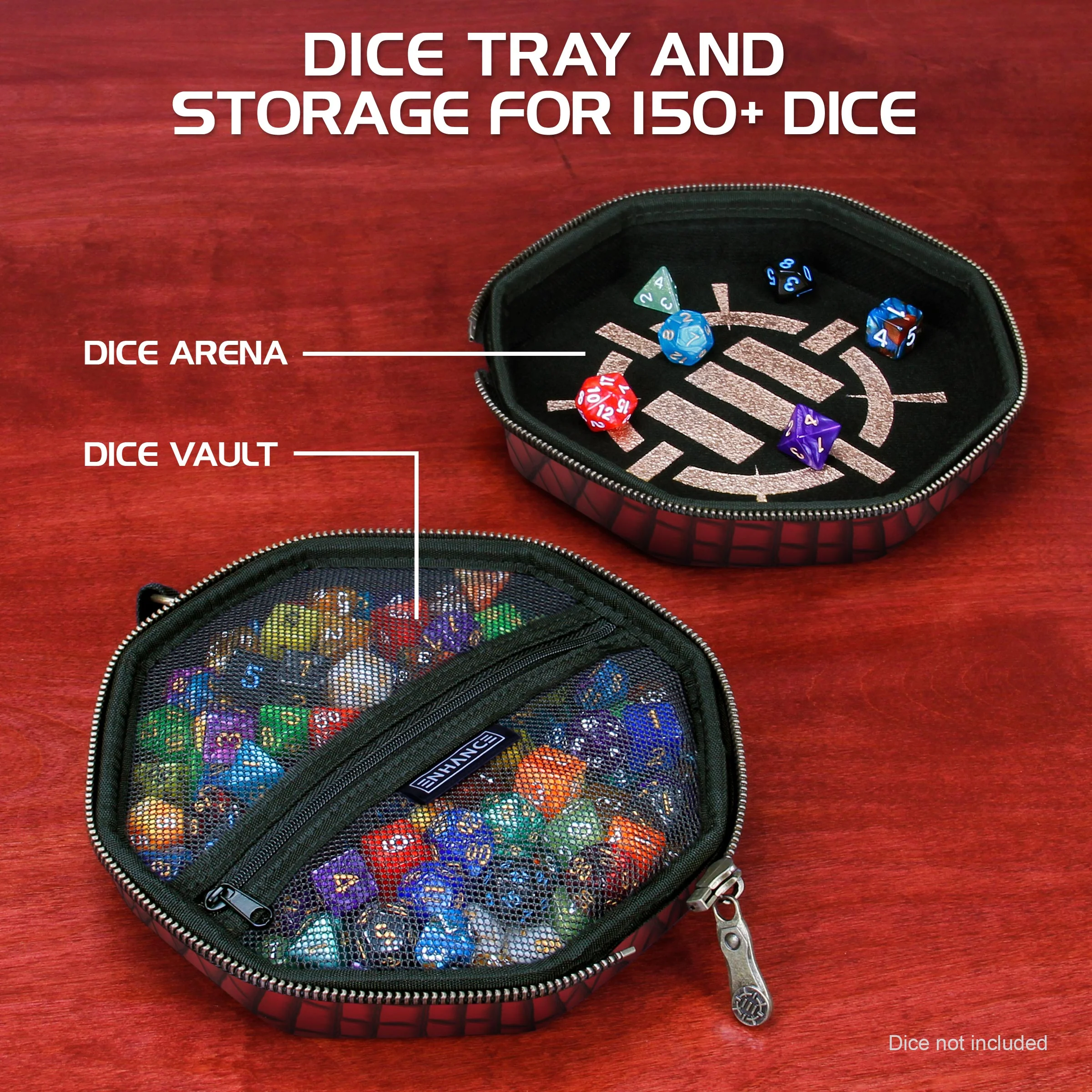 ENHANCE - Tabletop Dice Tray and Dice Case: Black - Image 2