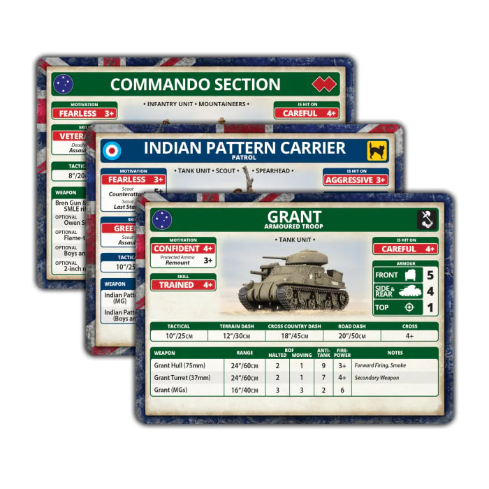 The Pacific: British, Australian & Indian Unit Cards - Image 4