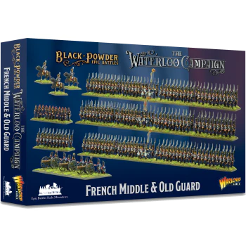Black Powder Epic Battles: Waterloo – French Middle & Old Guard Plastic Boxset - EN