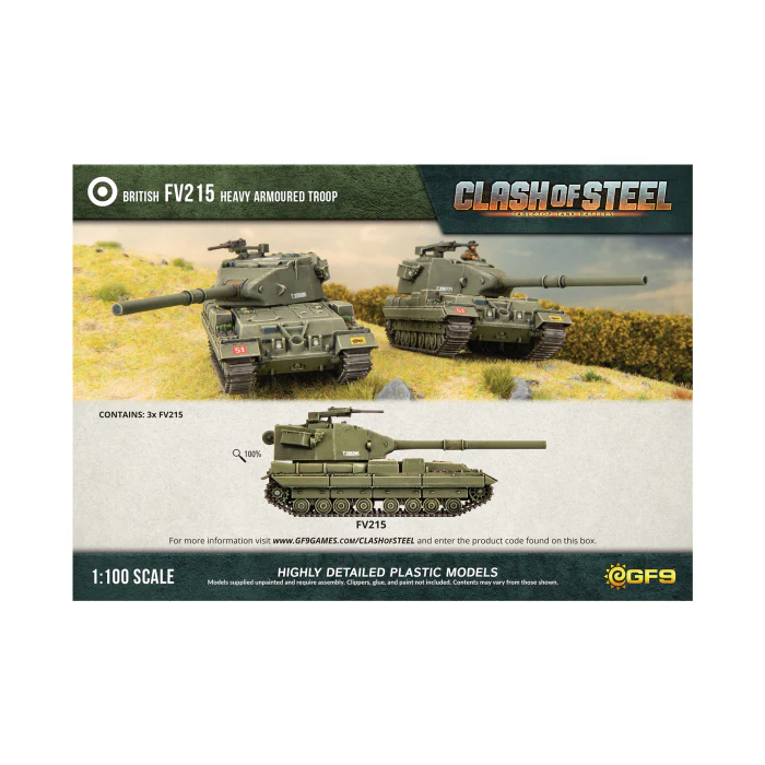 FV215 Heavy Armoured Troop (x3 Plastic) - Image 3