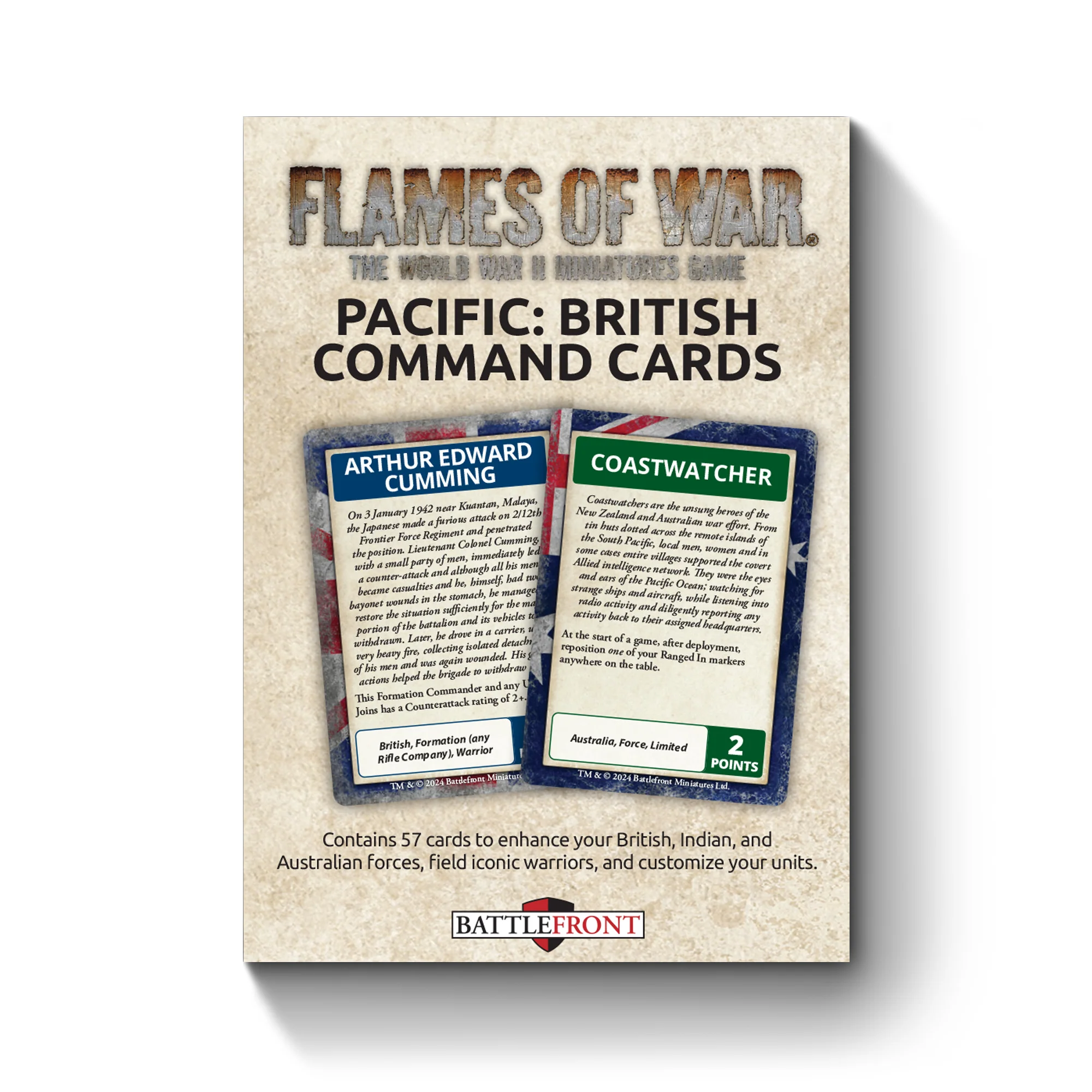 The Pacific: British, Australian & Indian Command Cards - Image 3