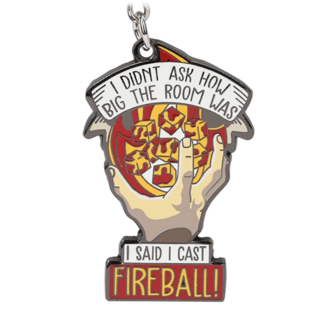 I Cast Fireball Keychain - Image 2