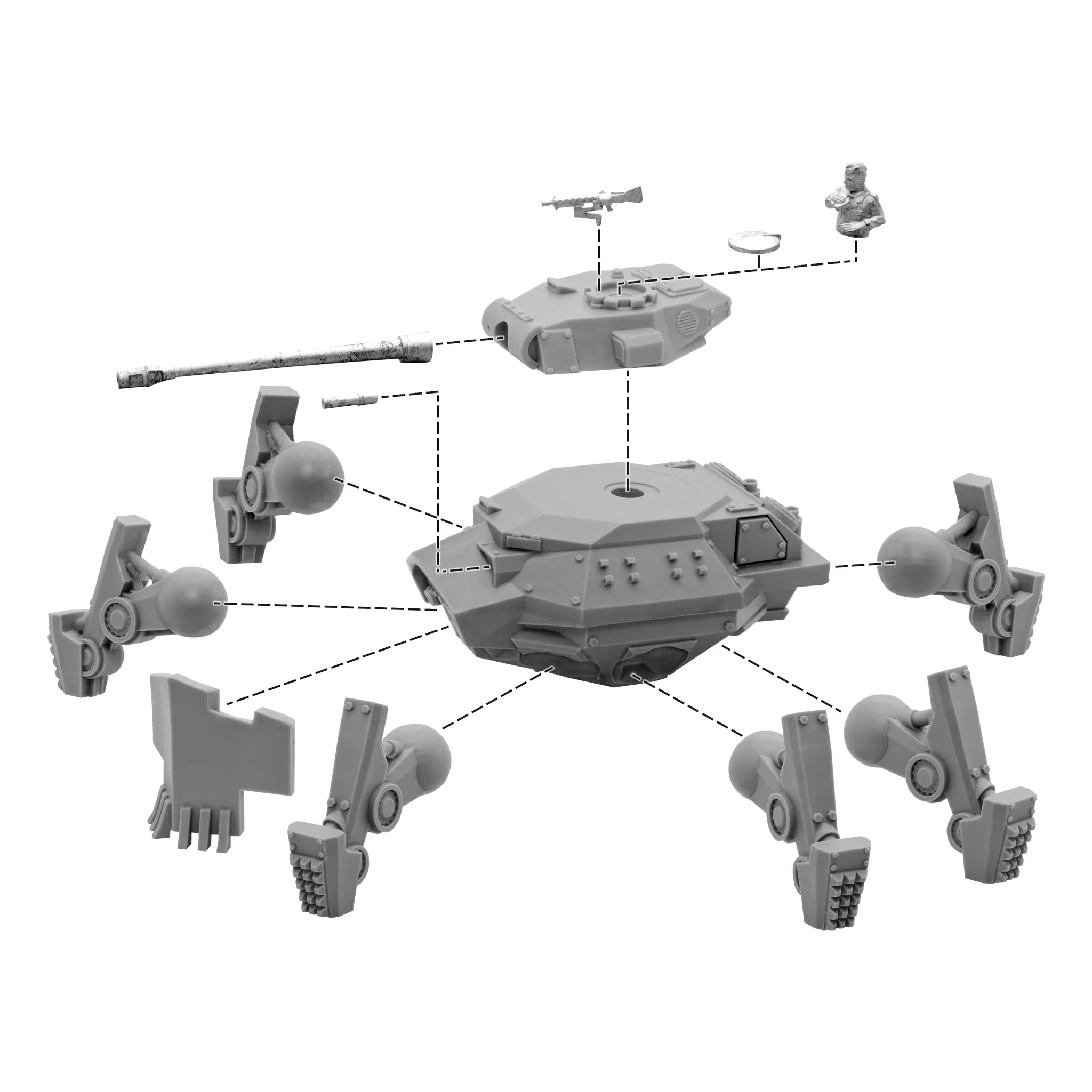 Konflikt '47 Axis Wotan Heavy Panzermech - Image 2