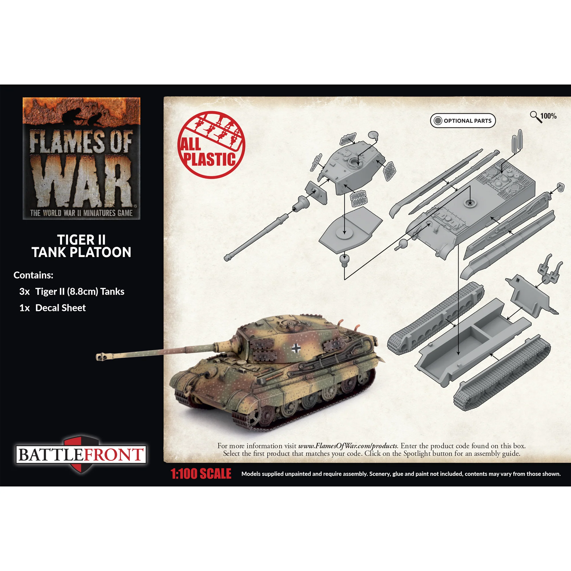 Tiger II (8.8cm) Tank Platoon - Image 2