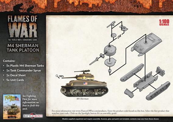 M4 Sherman Tank Platoon (Plastic) - Image 2