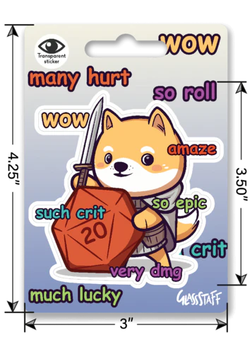 Much Crit Sticker - Image 2