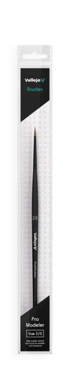 Natural Hair Brush No. 2/0 - Pro Modeler - Image 2