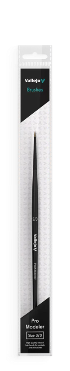 Natural Hair Brush No. 3/0 - Pro Modeler - Image 2