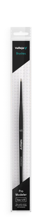 Natural Hair Brush No. 4/0 - Pro Modeler - Image 2