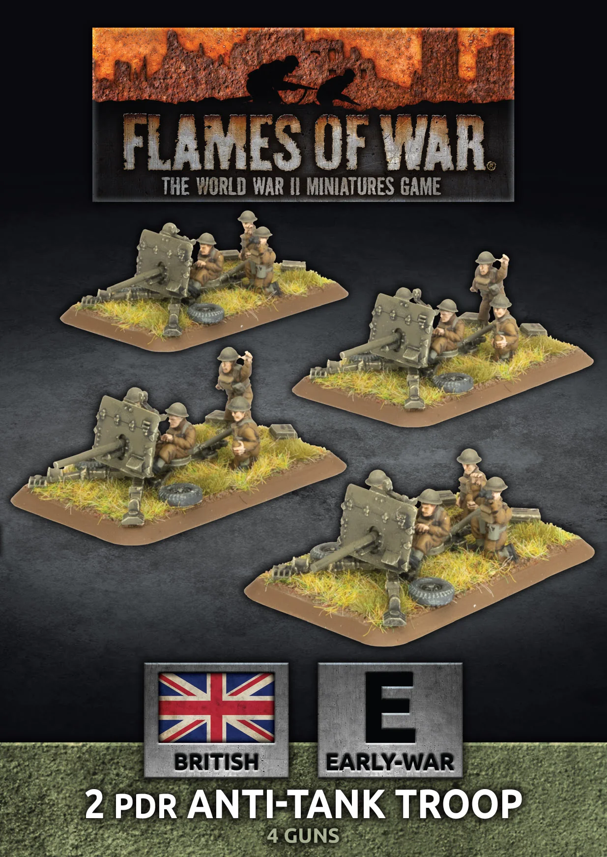 2pdr Antitank Platoon (x4 guns, Plastic) - Image 3