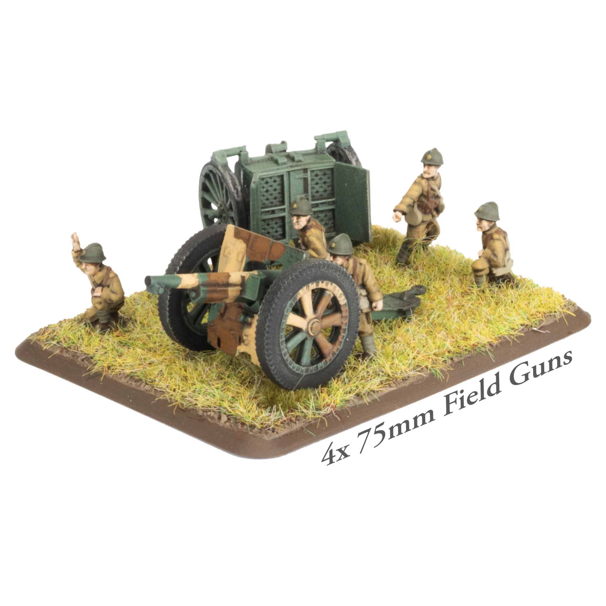 75mm mle 1897 Gun Battery (x4 guns) (EW) - Image 6