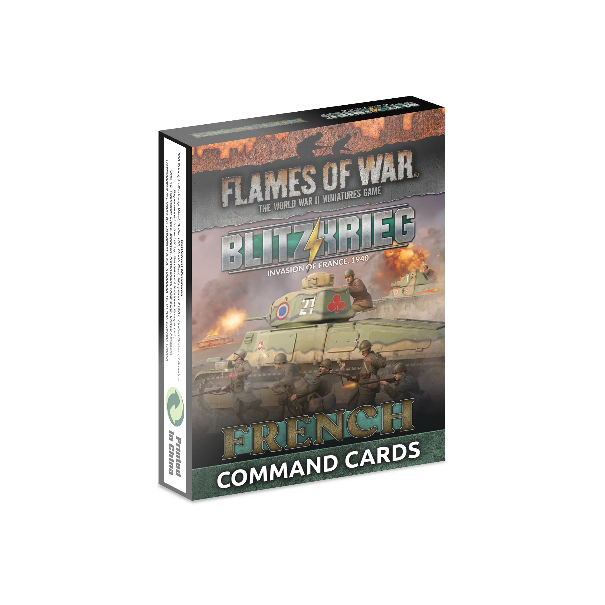 Blitzkrieg French Command Cards (x43 Cards) - Limited Edition (EW)