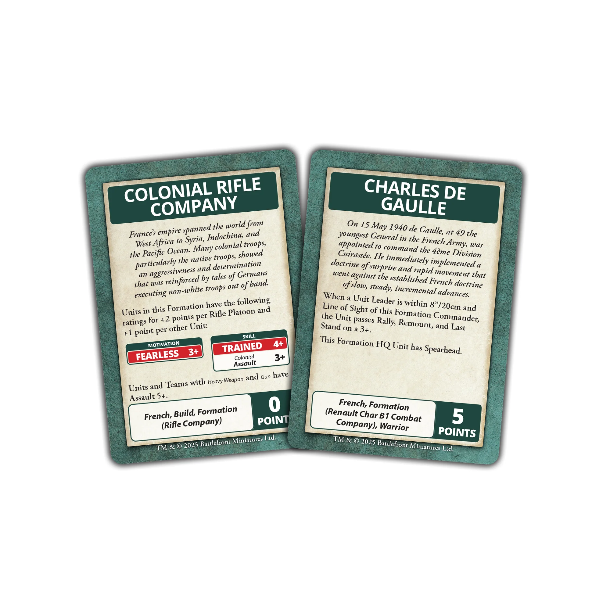 Blitzkrieg French Command Cards (x43 Cards) - Limited Edition (EW) - Image 3