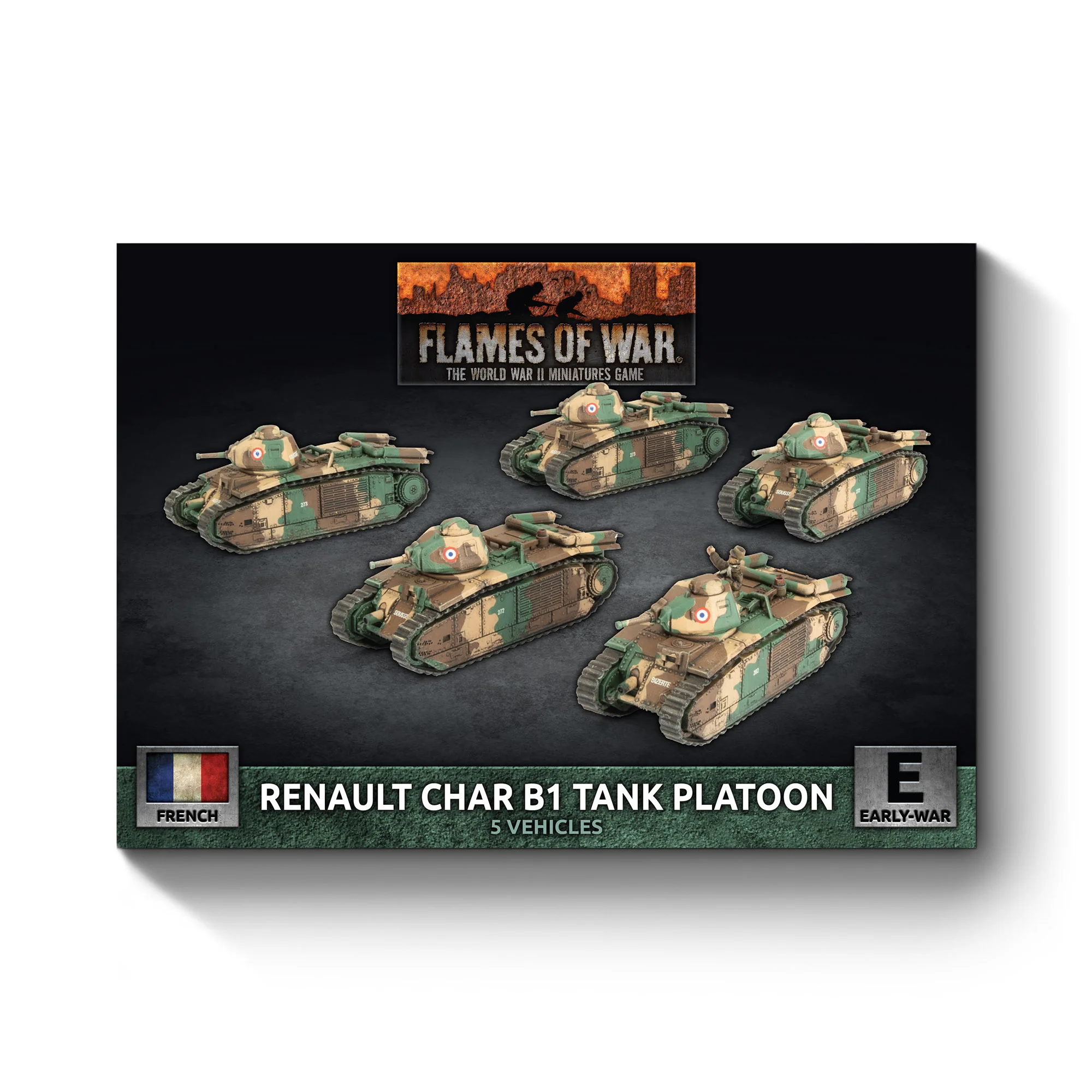 Char B1 bis Tank Platoon (x5 Plastic) - Image 2