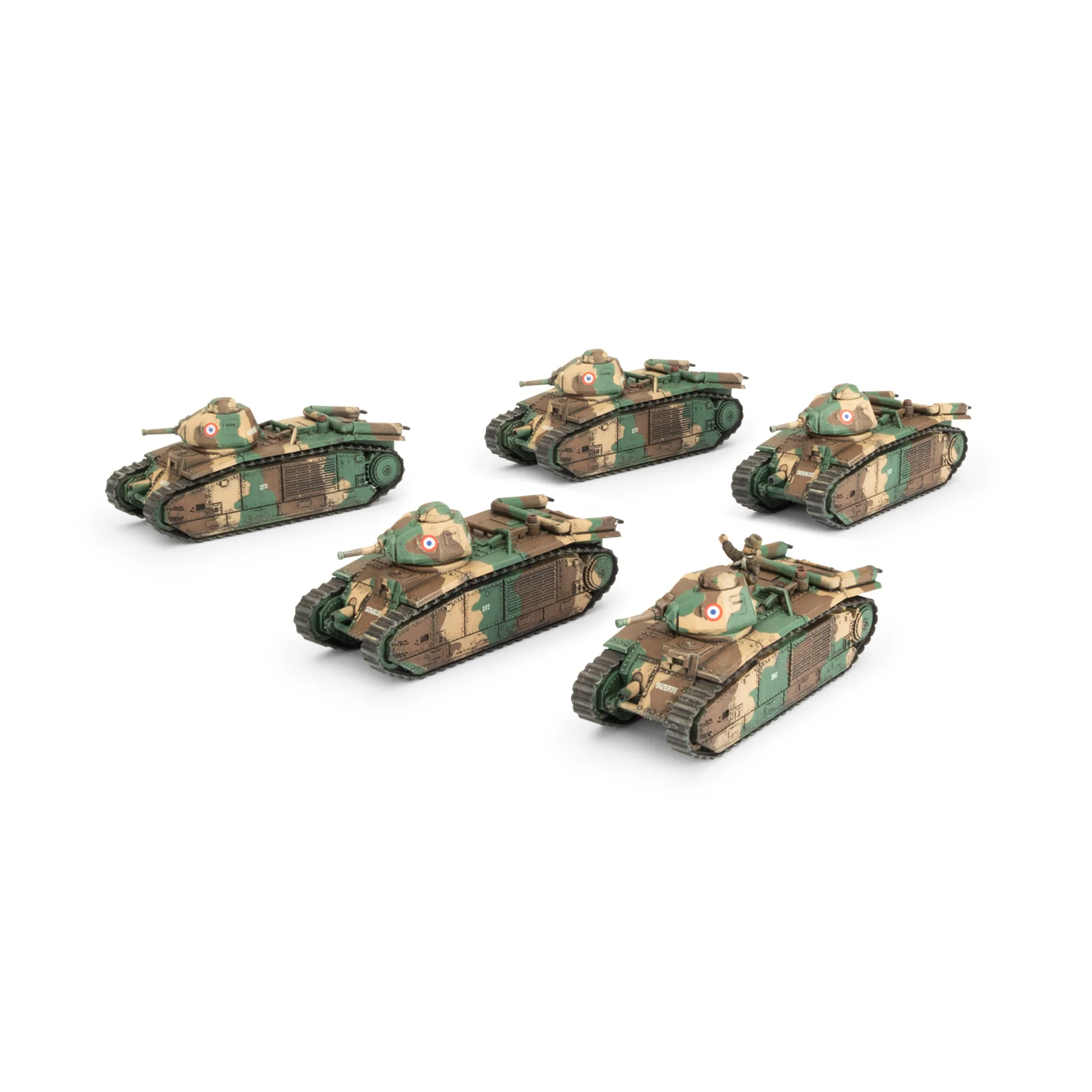 Char B1 bis Tank Platoon (x5 Plastic) - Image 4
