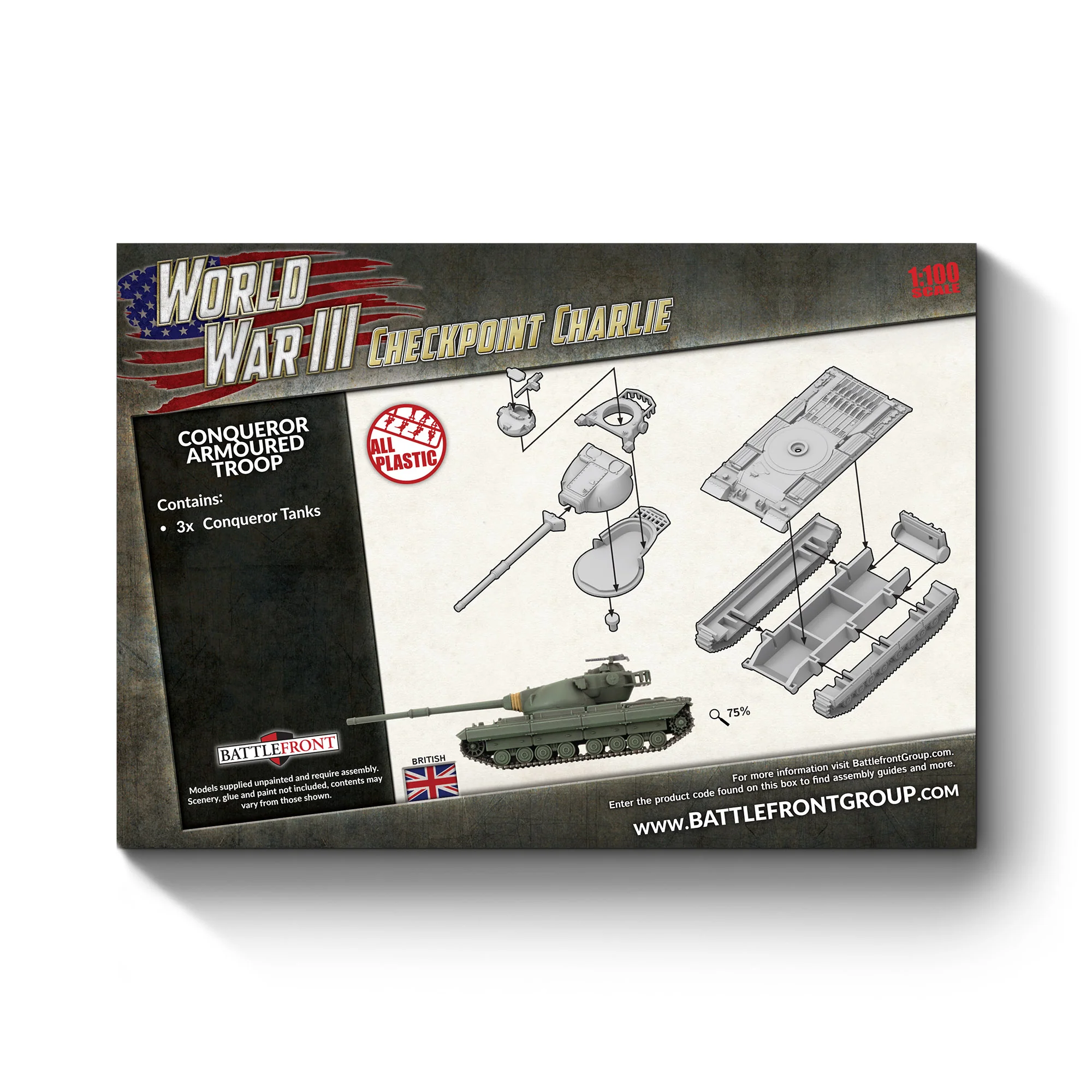 Conqueror Armoured Troop (x3 Plastic) - Image 4
