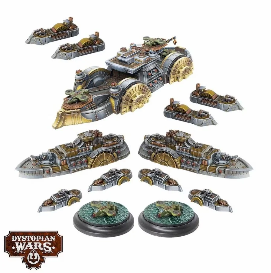 Dystopian Wars: Gotham Battlefleet Set - Image 2