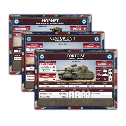 FoW Late War Leviathans: British Unit Cards (34x Cards) - Limited Edition - Image 2