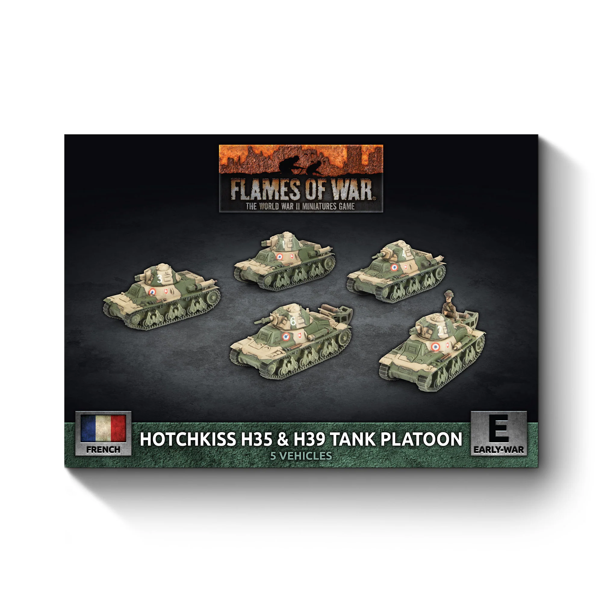 H35 / H39 Hotchkiss Tank Platoon (x5 Plastic) - Image 2