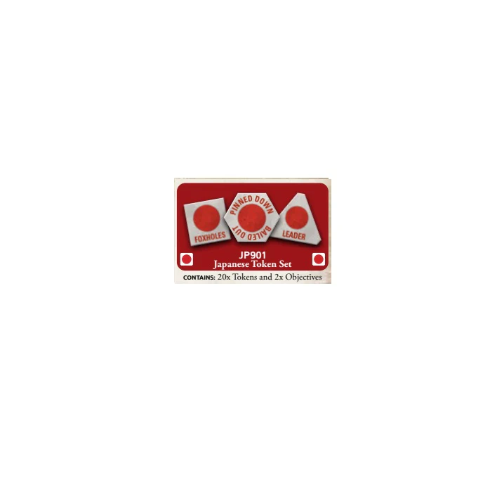 Japanese MW Tokens (x20) and Objectives (x2) - Image 2