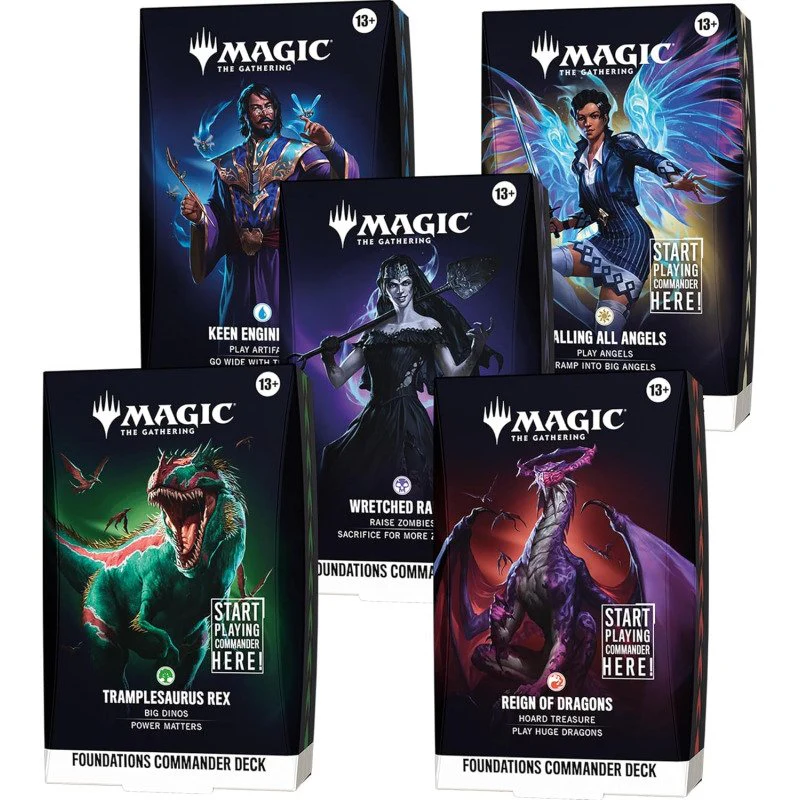 Preorder - Magic TCG - Foundations Starter Commander Deck Display (5 Decks) - EN - Image 6