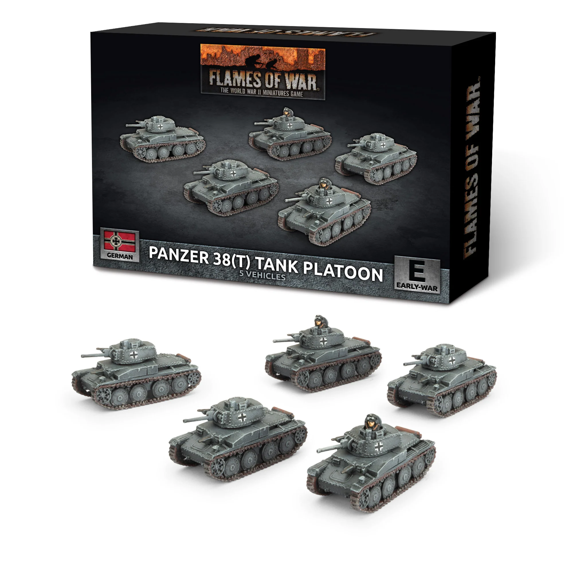 Preorder - Panzer 38(t) Platoon (x5 Plastic) (EW)