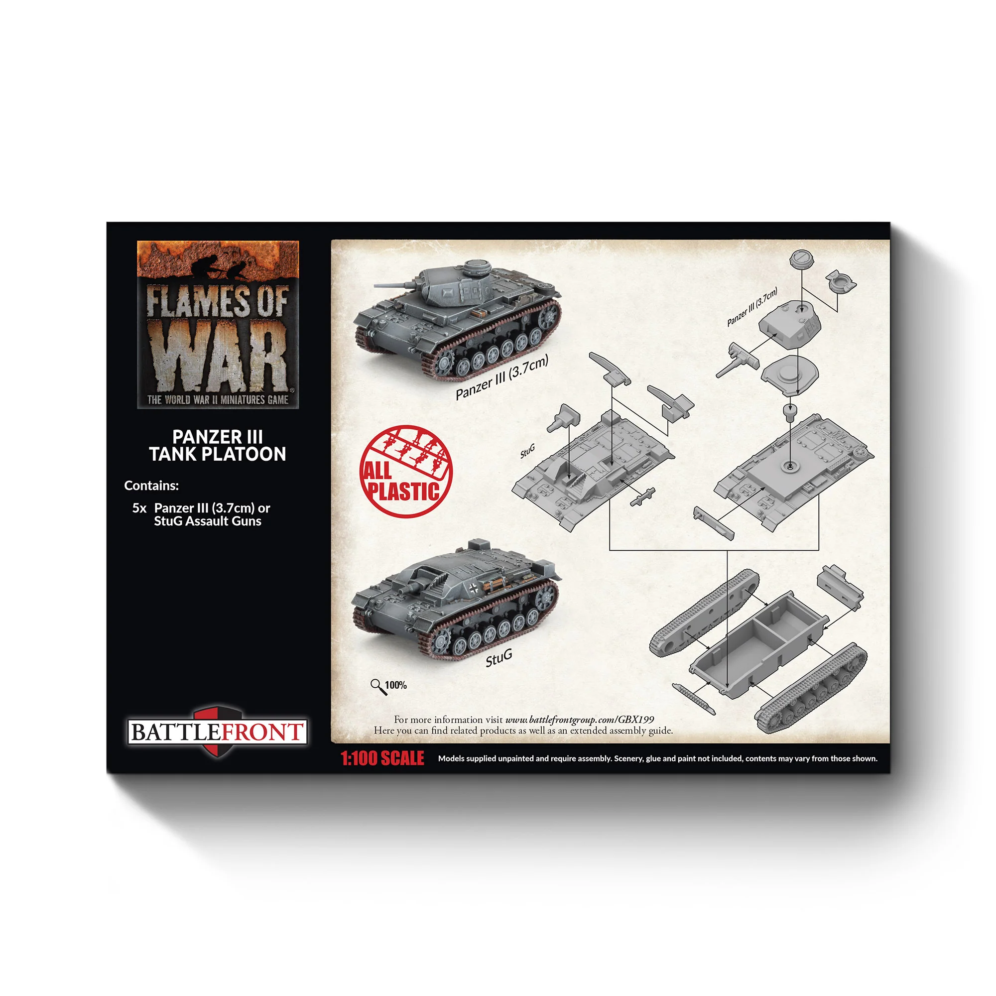 Preorder - Panzer III/StuG III A Platoon (x5 Plastic) - Image 3