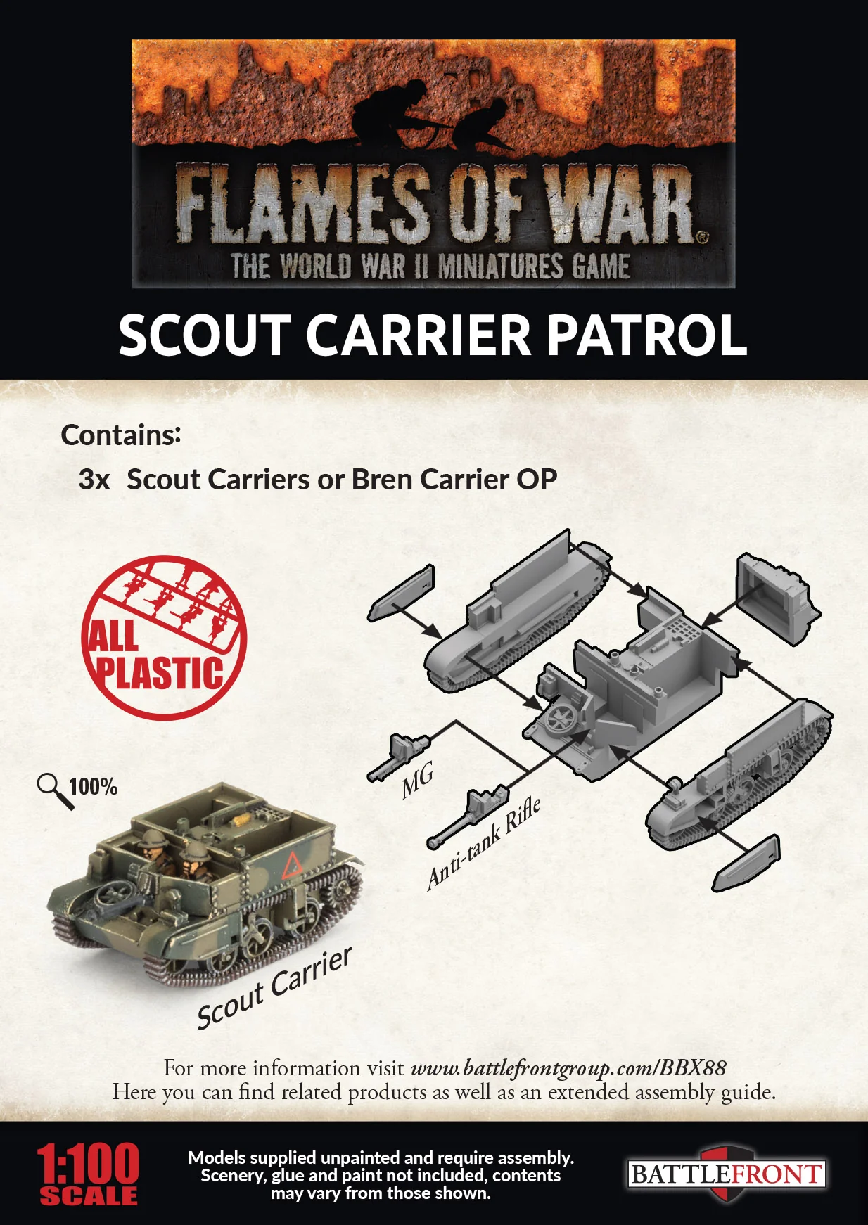 Scout Carrier Platoon (x3 plastic) - Image 2