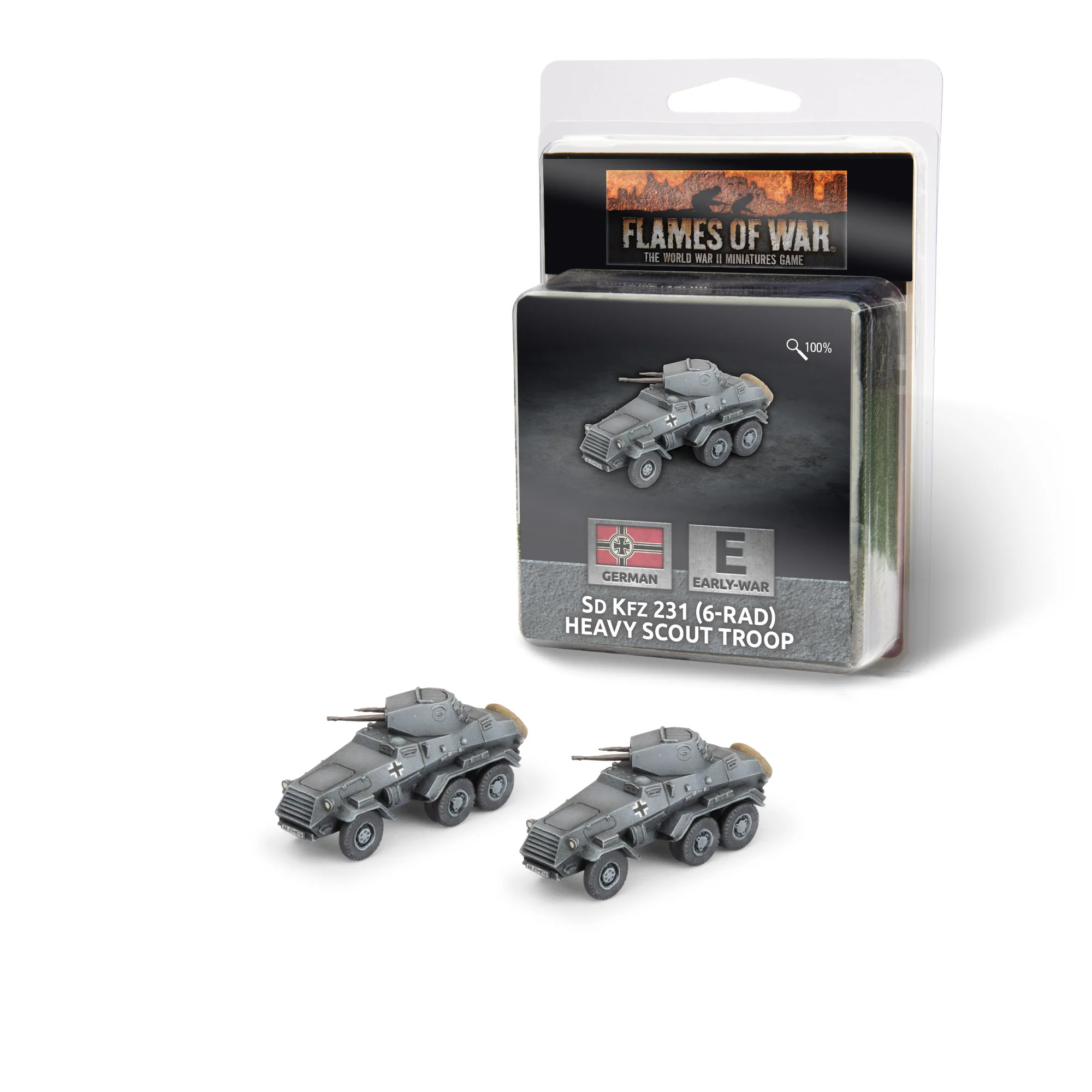 Sd Kfz 231 (6-rad) Heavy Scout Troop (x2)