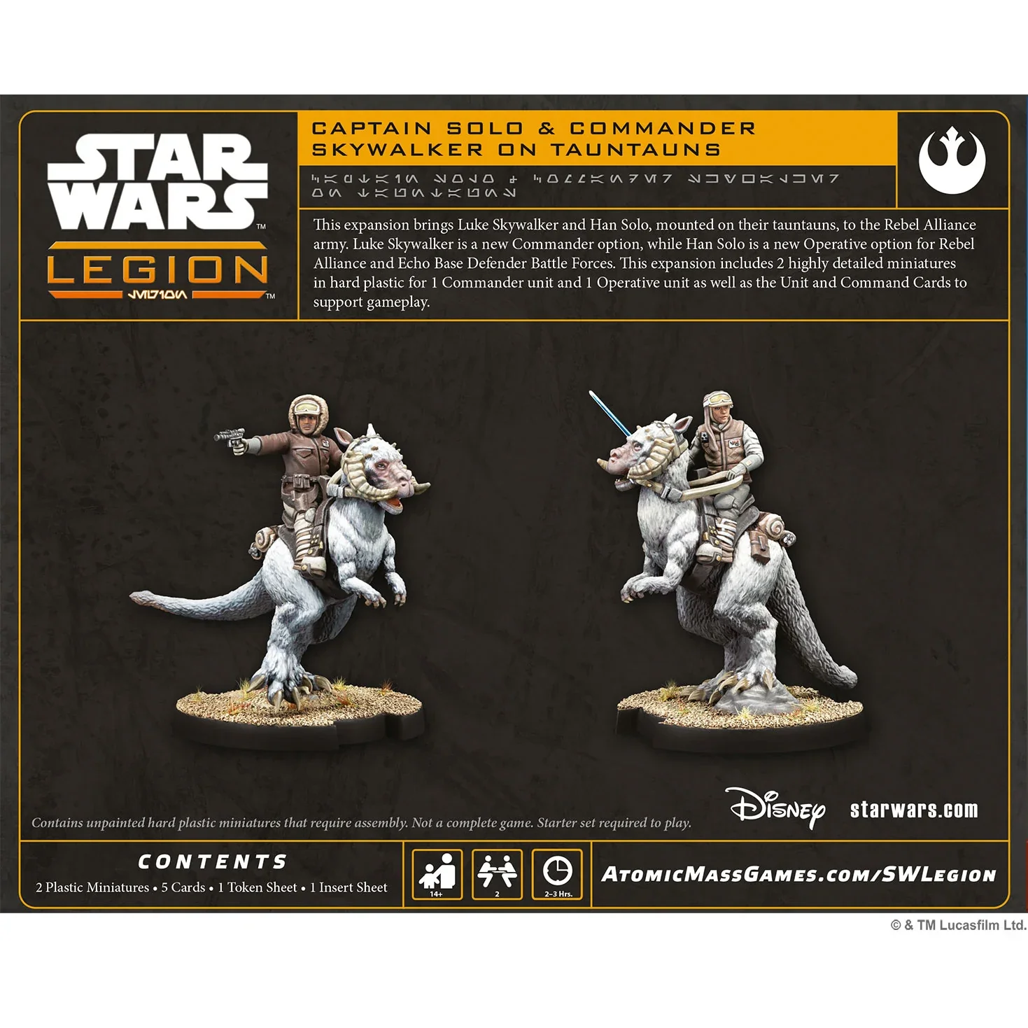Preorder - Star Wars: Legion – Captain Solo & Commander Skywalker on Tauntauns - Image 3