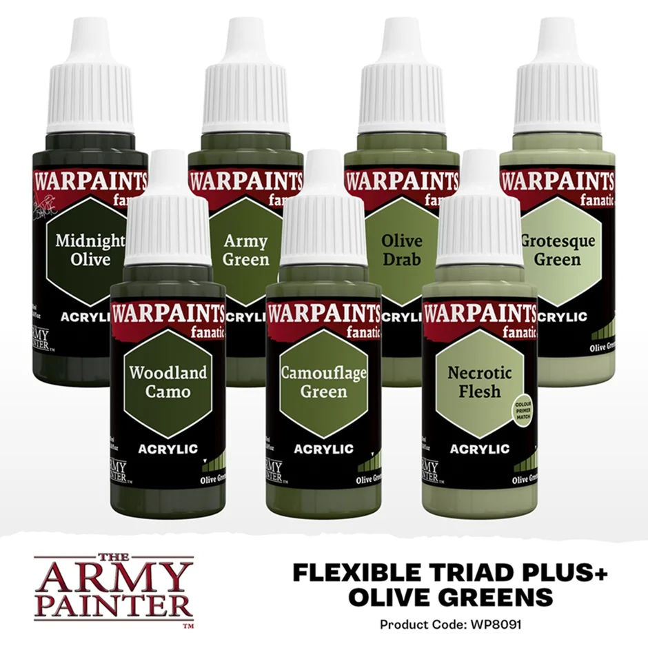 The Army Painter - Olive Greens Flexible Triad PLUS+ - Image 2