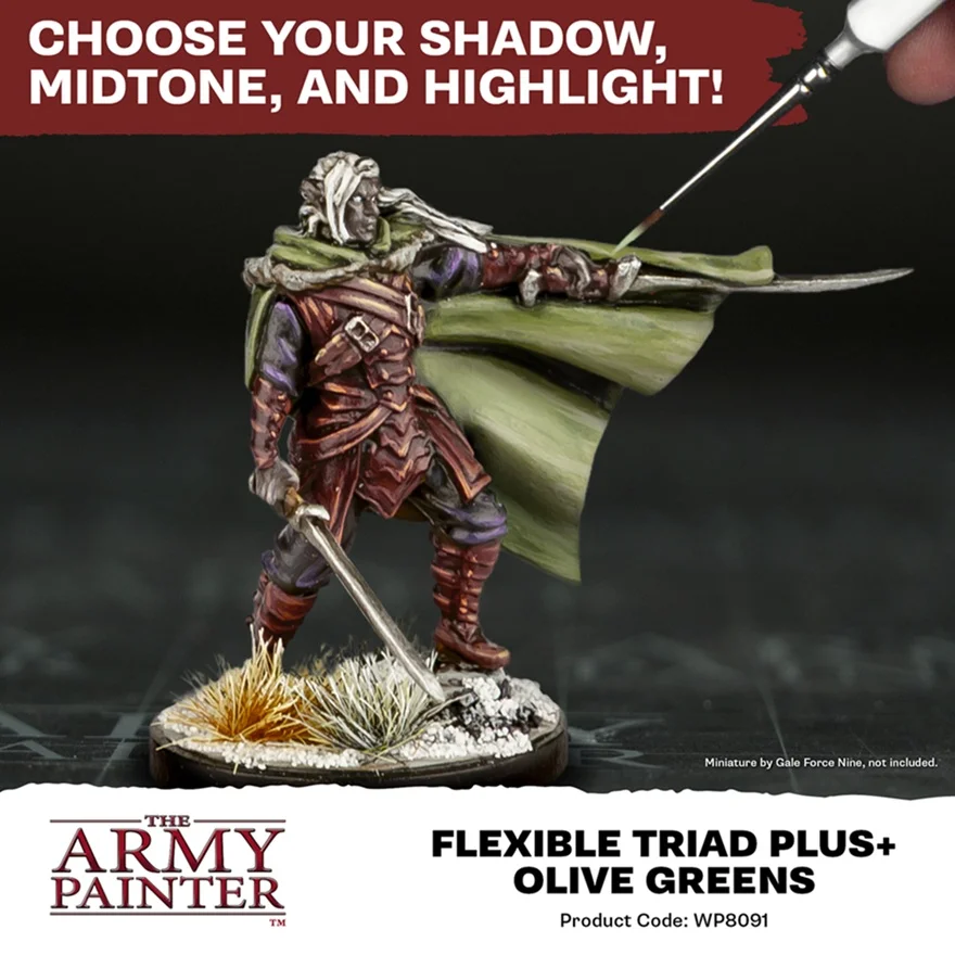 The Army Painter - Olive Greens Flexible Triad PLUS+ - Image 3