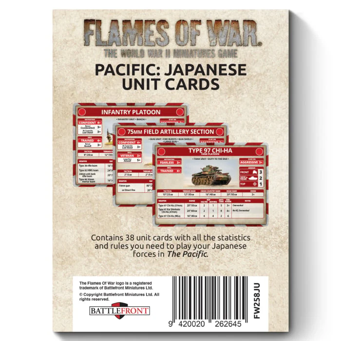 The Pacific: Japanese Unit Cards- Limited Edition - Image 5