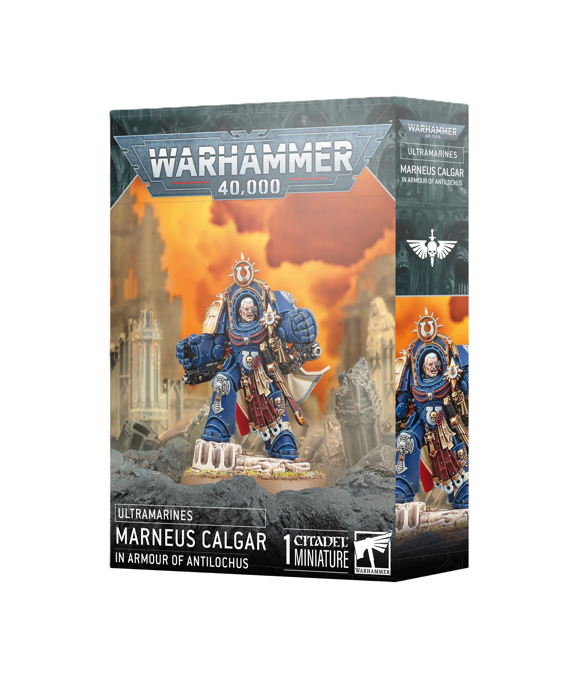 Ultramarines Marneus Calgar in Armour of Antilochus