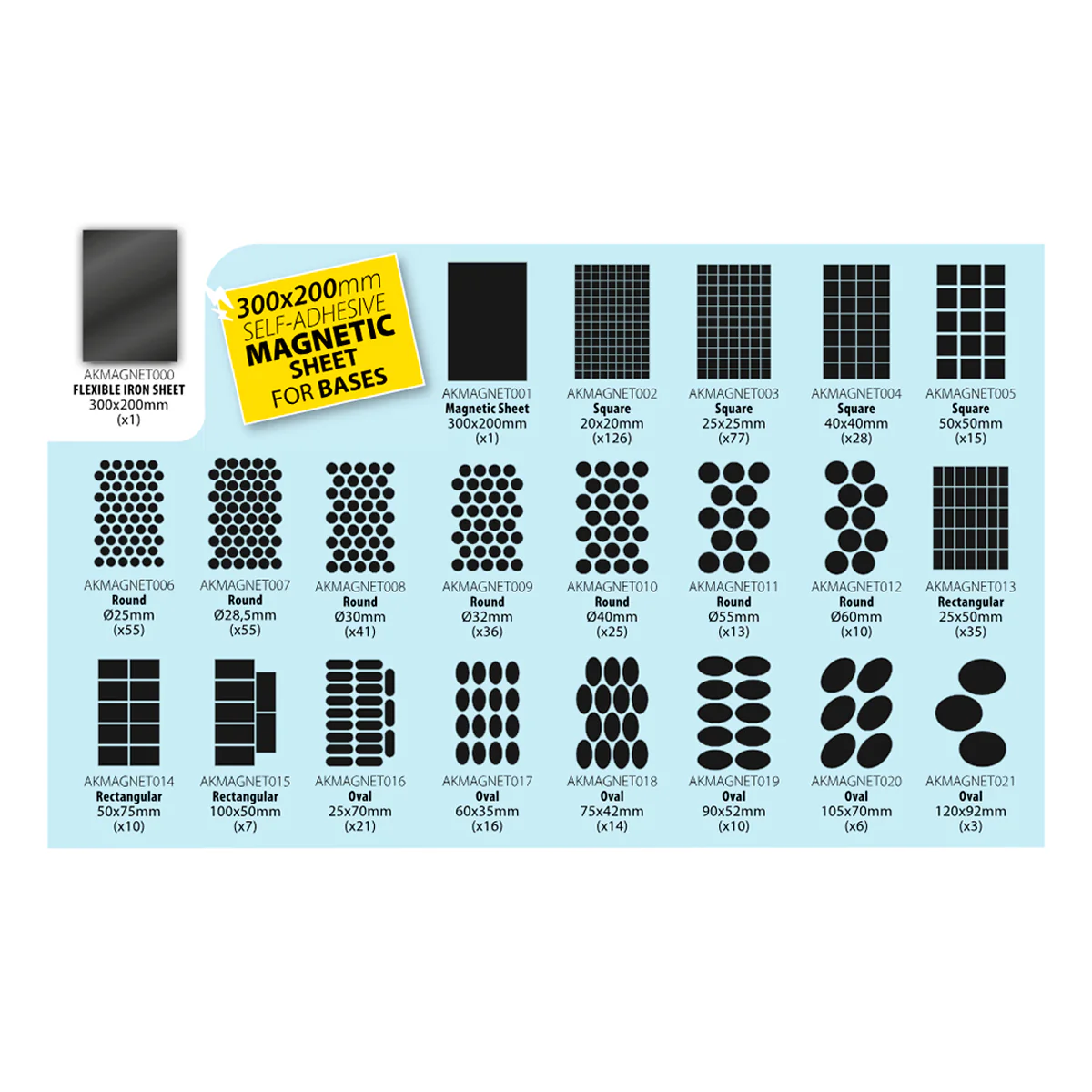 ROUND MAGNET FOR BASES Ø25MM (55 UNITS) - Image 3