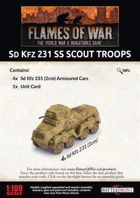 Sd Kfz 231 SS Scout Troops (LW) - Image 2
