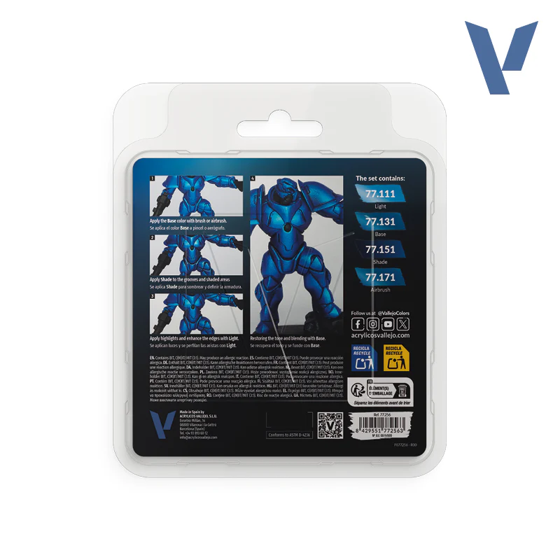 TMM PAINT SET Sapphire Blue von Vallejo - Image 3
