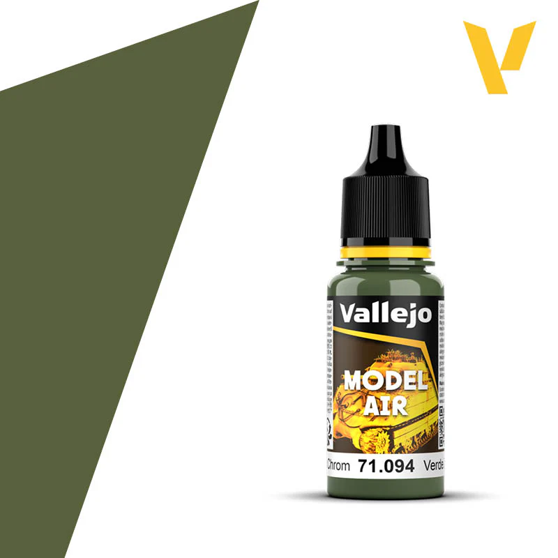 Vallejo Model Air: 094 Green Zinc Chromate, 17 ml