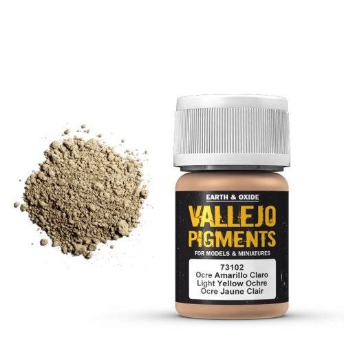 Vallejo Pigment Light Yellow Ocre 30ml - Image 3
