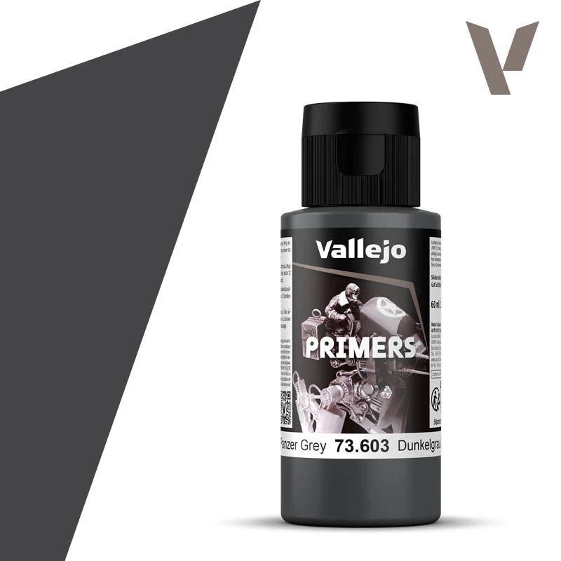 Vallejo Surface Primer German Panzer Grey / Schwarzgrau (RAL7021) 60ml