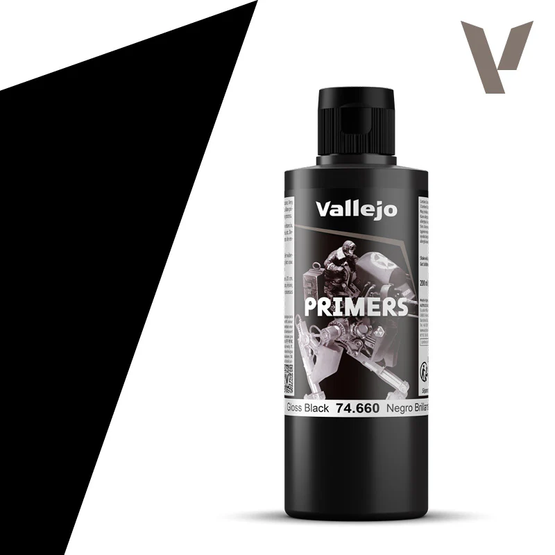 Vallejo Surface Primer Gloss Black 200ml